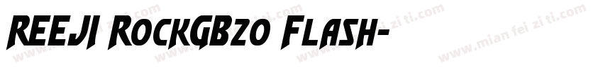 REEJI RockGB20 Flash字体转换